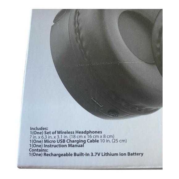 🎄CHRISTMAS GIFTS🎄 NWT-BASS JAXX-PLATINUM WIRELESS HEADPHONES - Picture 3 of 6